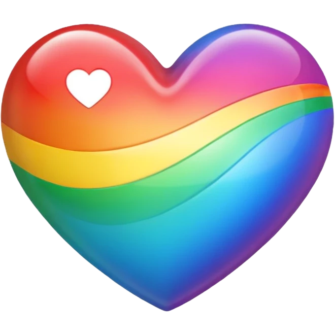 Rainbow heart emoji
