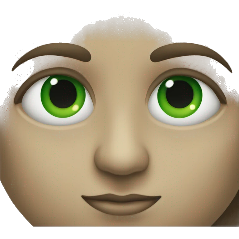 Eyes colored green  emoji