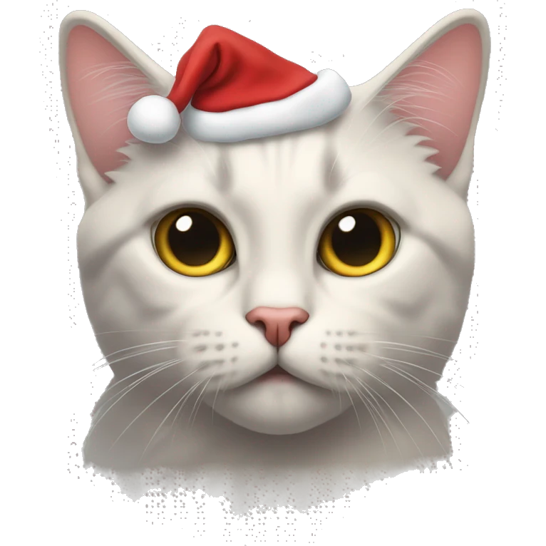 Zwei Weihnachts katzen emoji