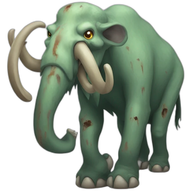 zombie mammoth emoji