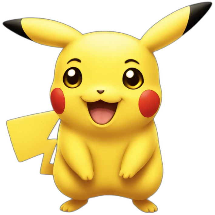 smiling pikachu face emoji