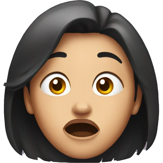 Woman scared emoji