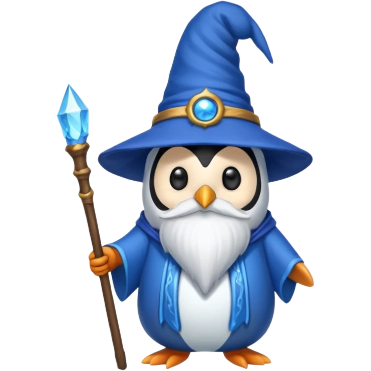 Penguin Wizard emoji