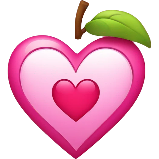 Pink broken heart in Apple style emoji