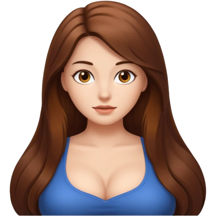 MILF with nudę big tits emoji