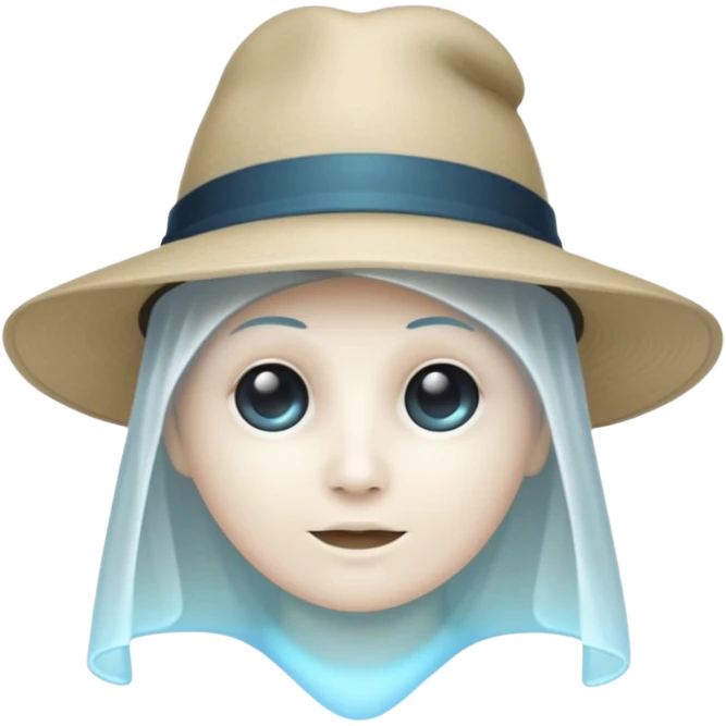 soul ghost with hat  emoji