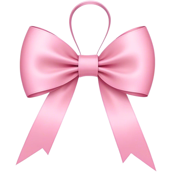 Super ultra-thin and stretched ribbon bow, as narrow as possible, single loop, no extra loops, no fluffy or rounded shapes, only one long and sleek ribbon, delicate, minimalist, NO DOUBLE LOOPS, NO THICKNESS, ONLY A SINGLE SLIM LINE pink emoji