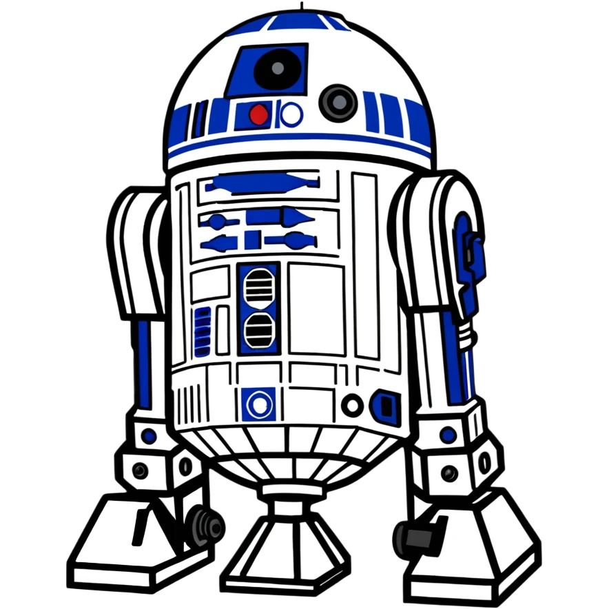 Robot R2D2 and drugs  emoji