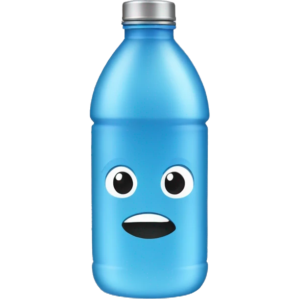 A water bottle emoji