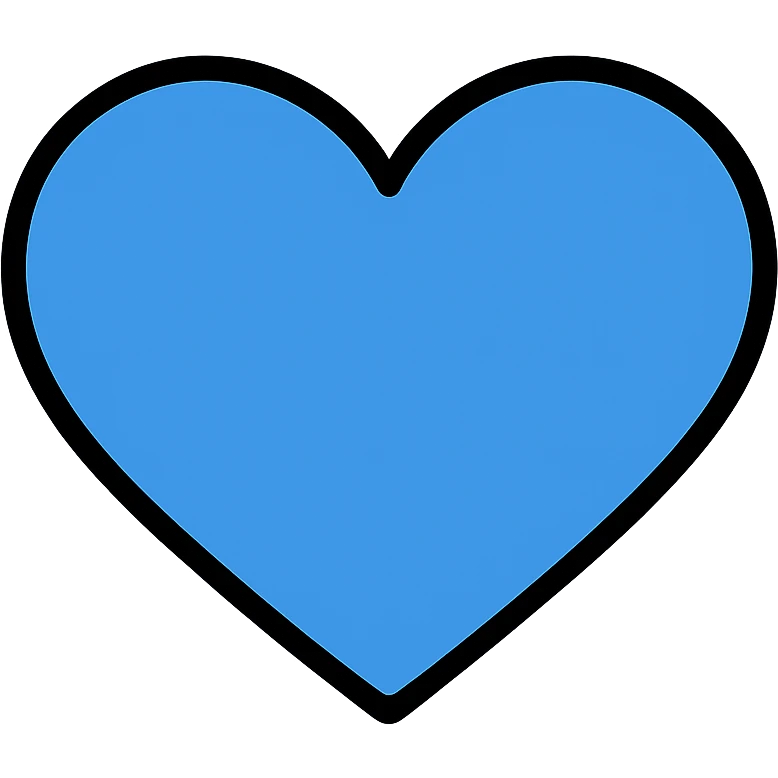 blue heart emoji
