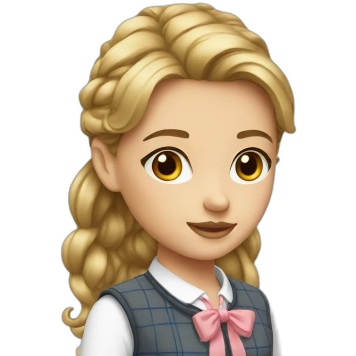 Preppy girl emoji