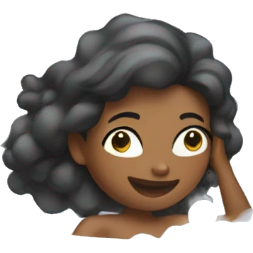 Woman taking a bubble bath emoji