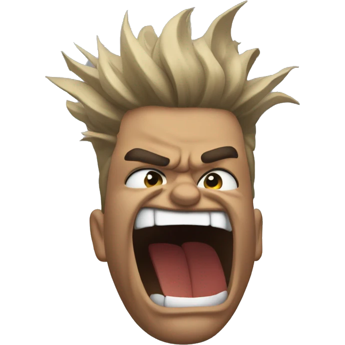 Head banging from frustration emoji
