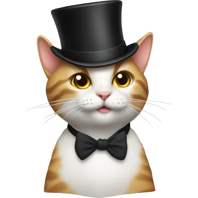 cat with a top hat emoji