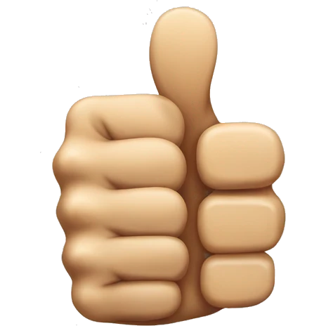 two thumbs up in a thumbs up emoji