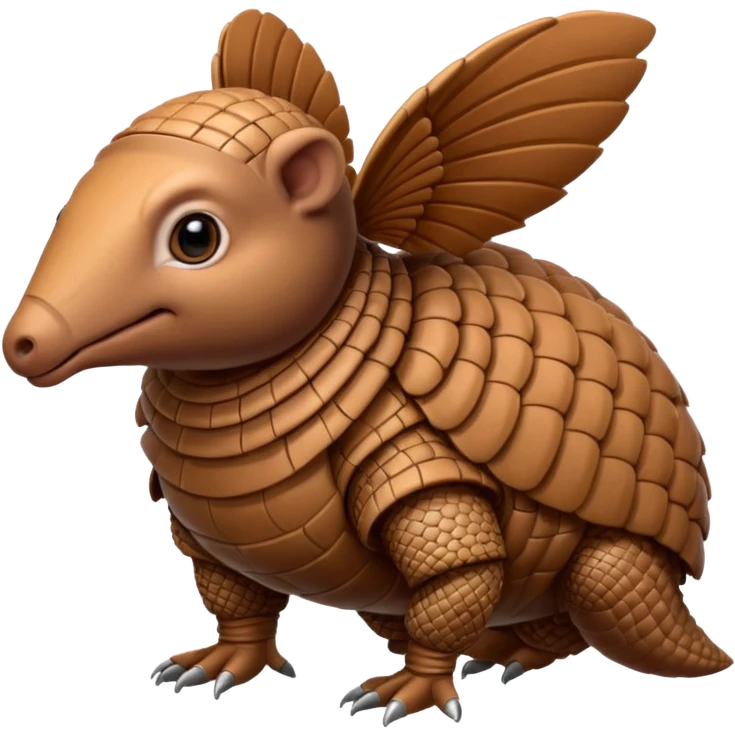 winged armadillo emoji