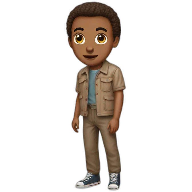 Eleven from stranger things emoji