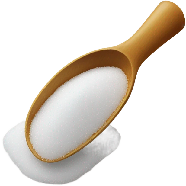 Smelling sugar from a spoon emoji