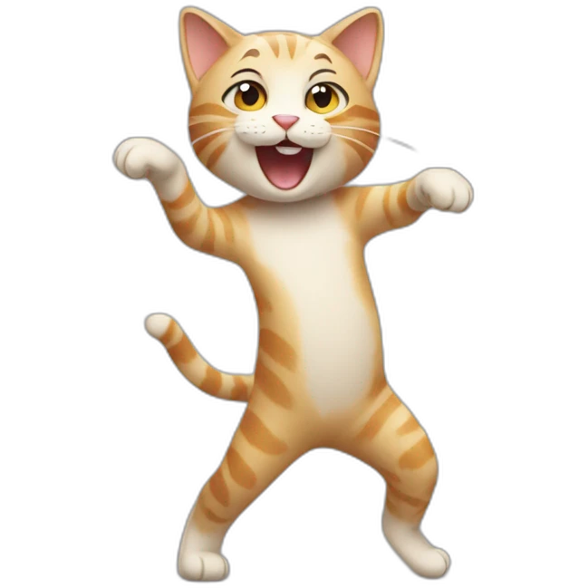 Cat dancing emoji