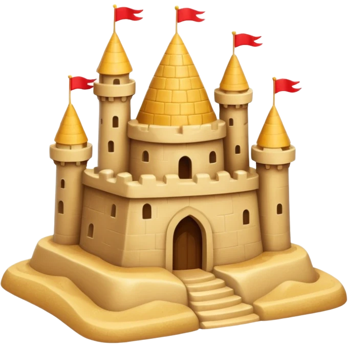 sandcastle very simple emoji