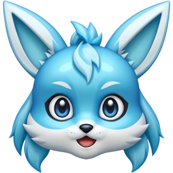Glaceon emoji shocked emoji