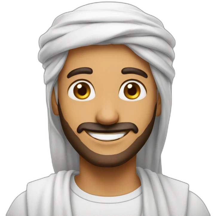 Happy Arab emoji