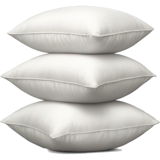 stack of silk white pillows emoji
