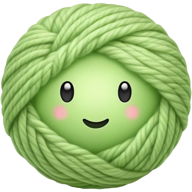 Light green ball of whool  emoji