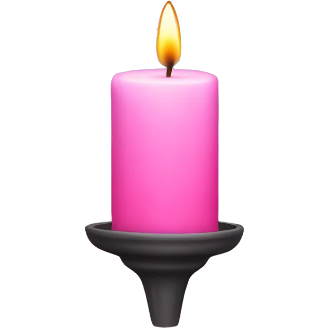 Pink candle emoji