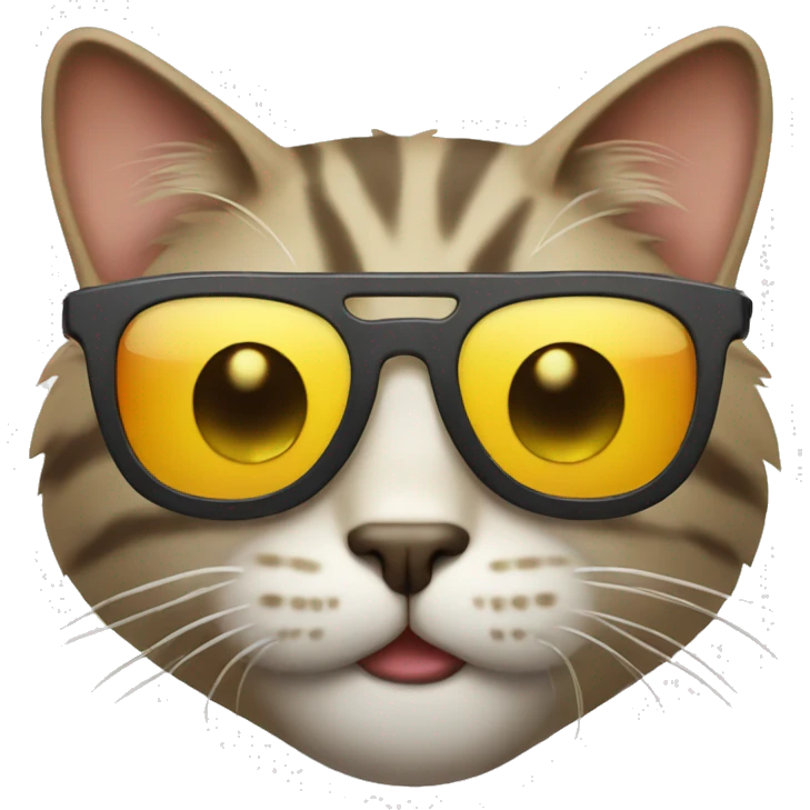 Cat with sunglasses emoji