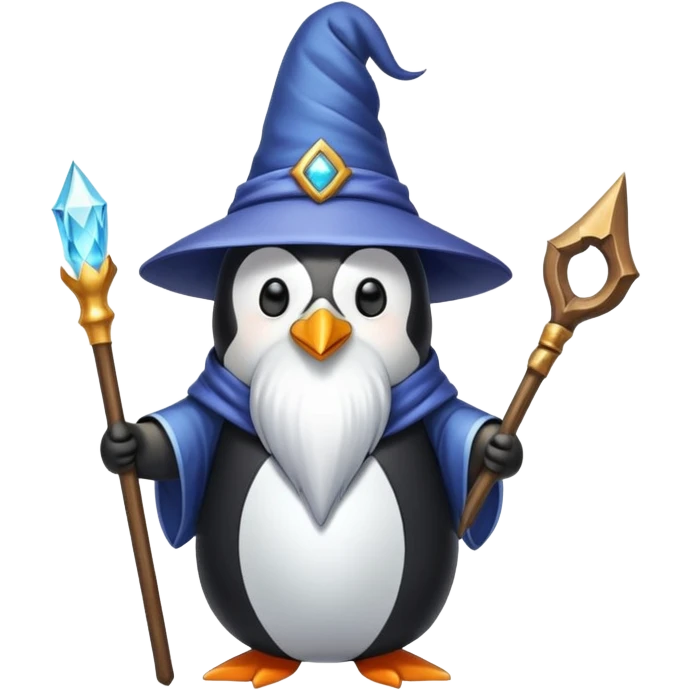 Penguin Wizard emoji