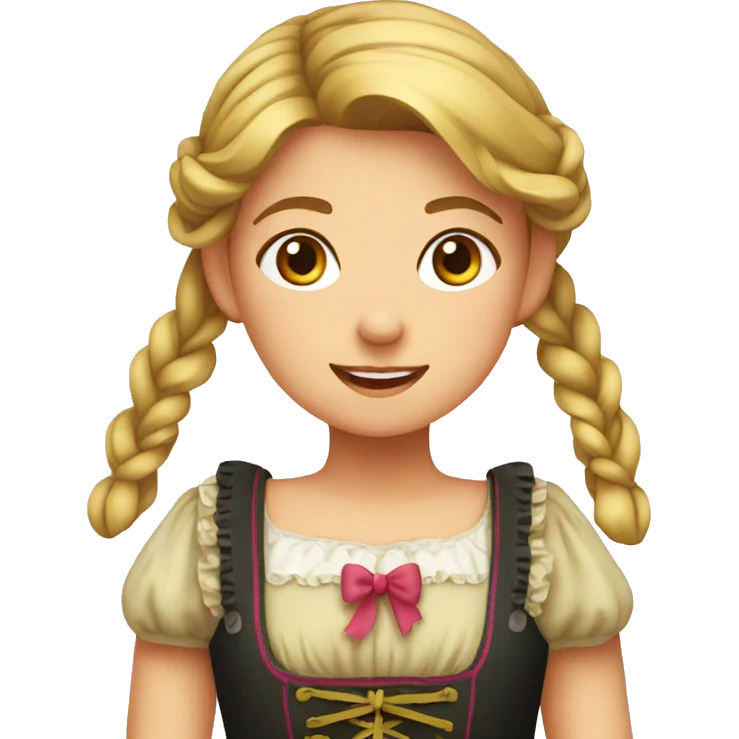 girl in Dirndl emoji