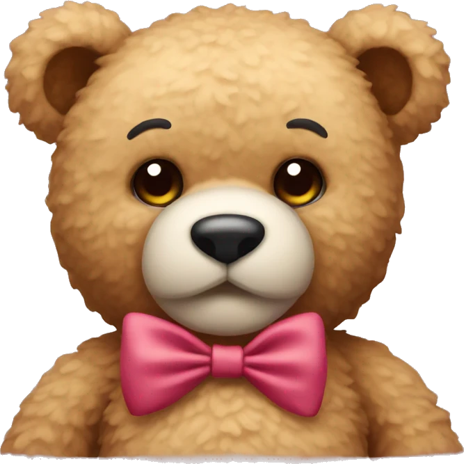 teddy with bow emoji