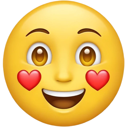 yellow face with heart eyes emoji
