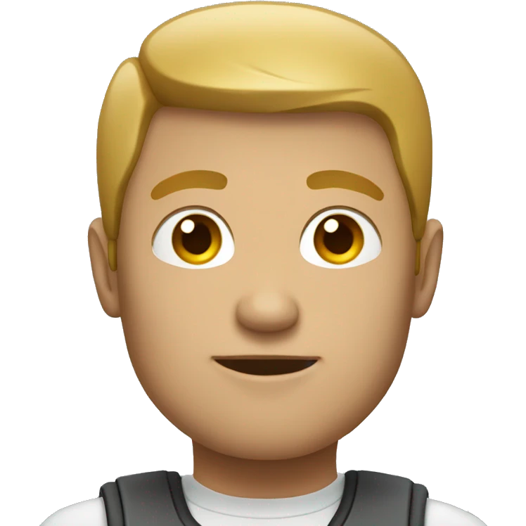 Guy with Android emoji