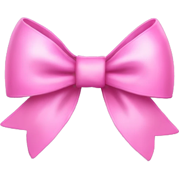 pink coquette bow emoji