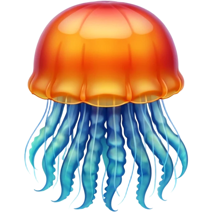 jelly fish, apple emoji style emoji