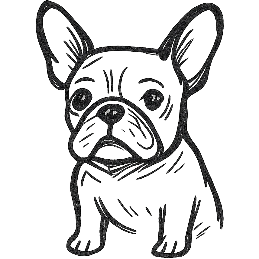 French Bulldog emoji