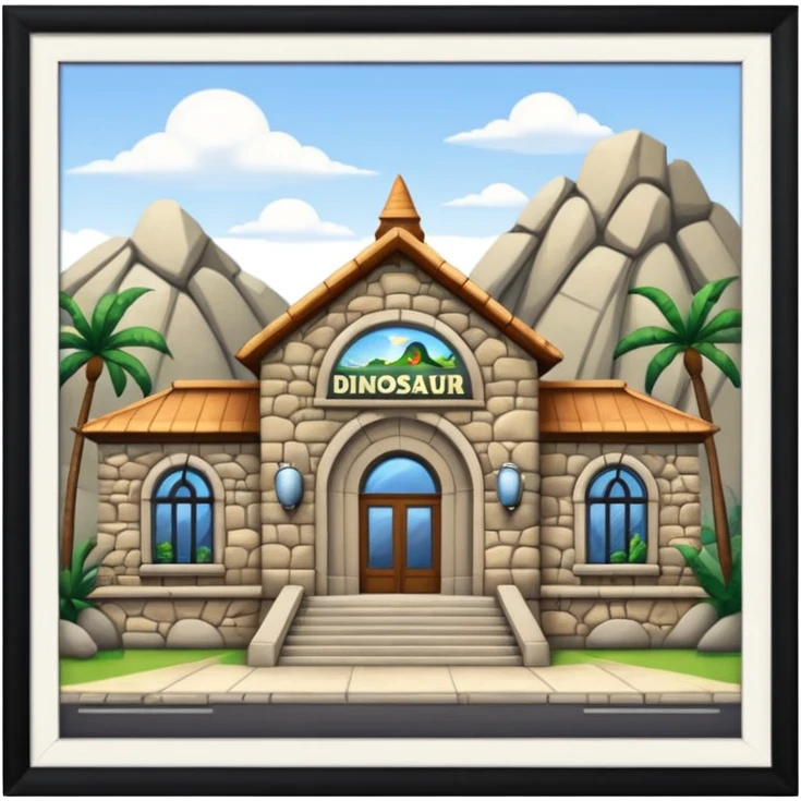 Dinosaur Museum Building emoji