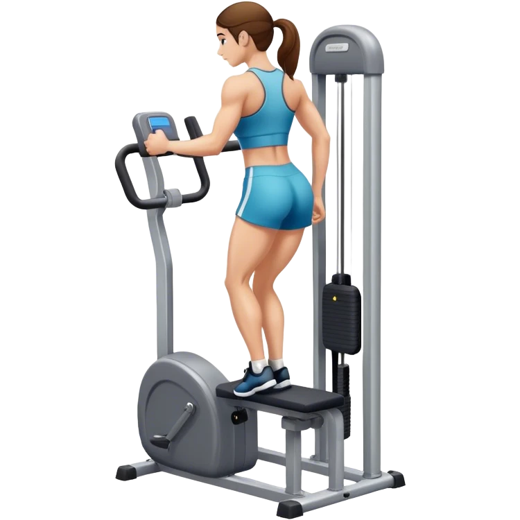 how to use gym calf-raise machine emoji