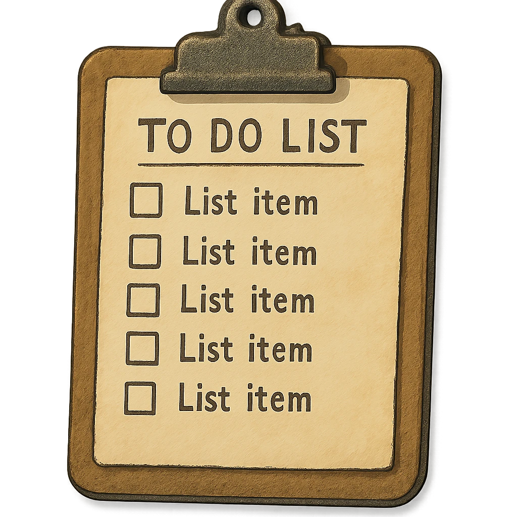 clipboard with list emoji