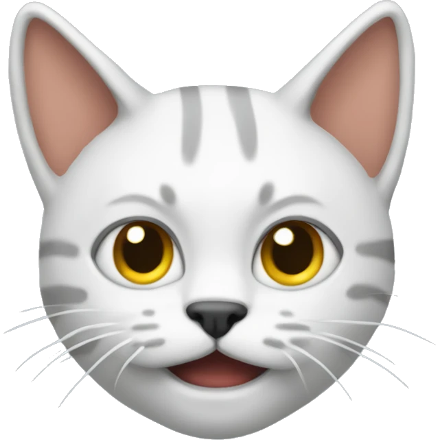 Un gato indignado tirando dedo emoji