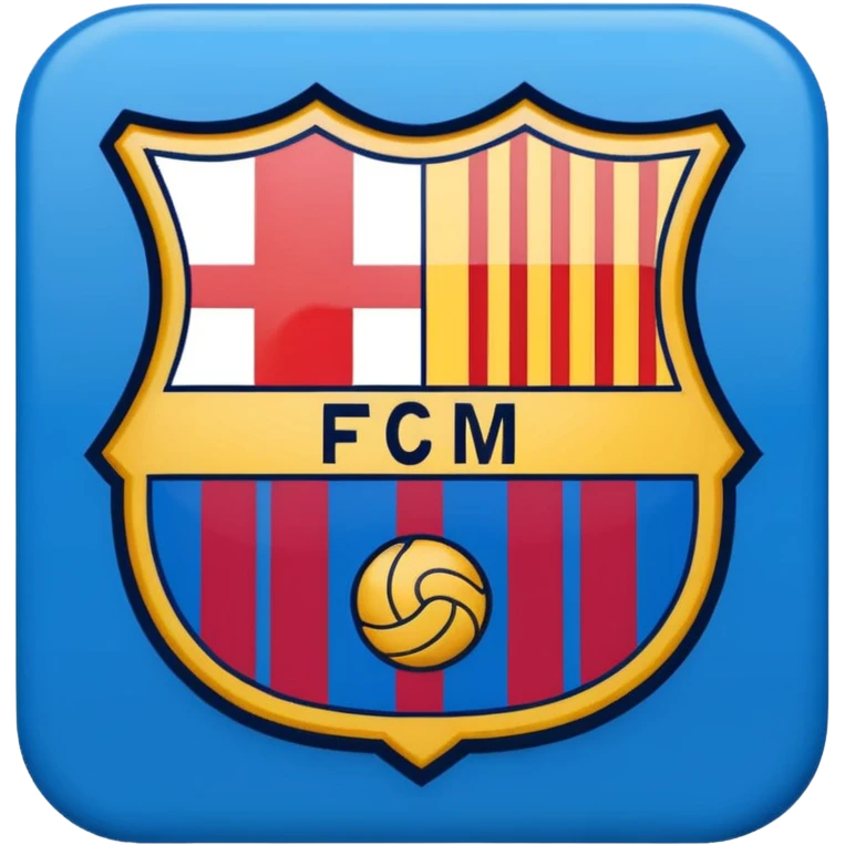 Barcelona logo in high quality emoji