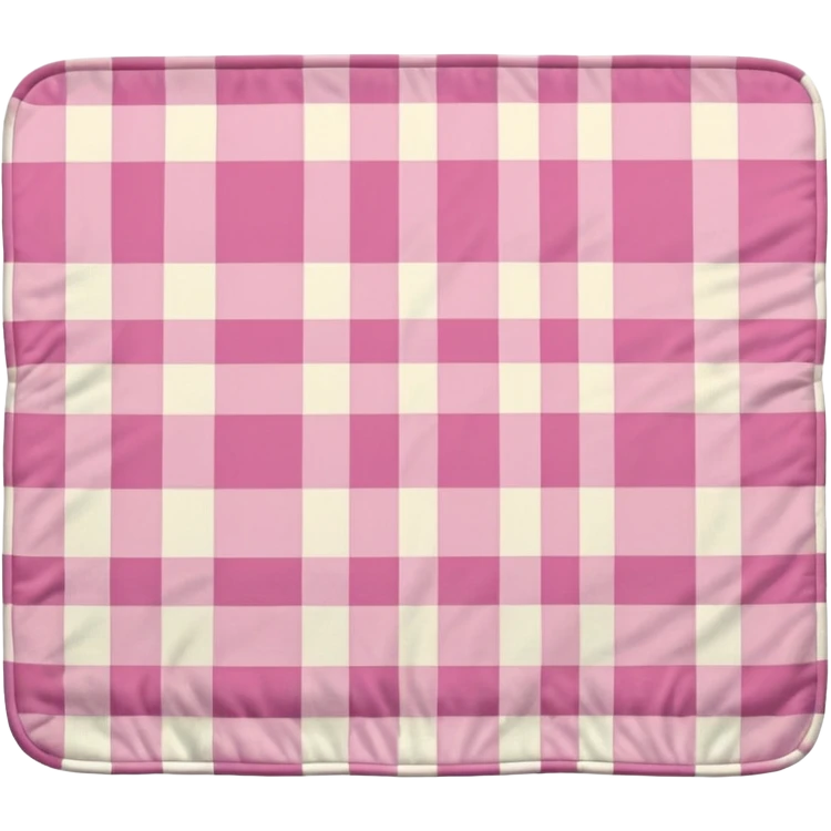 Light Pink Plaid Blanket emoji