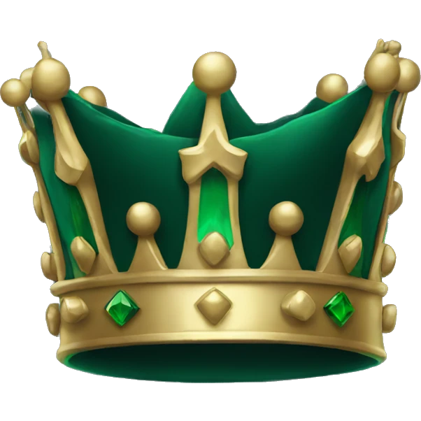 dark green crown emoji