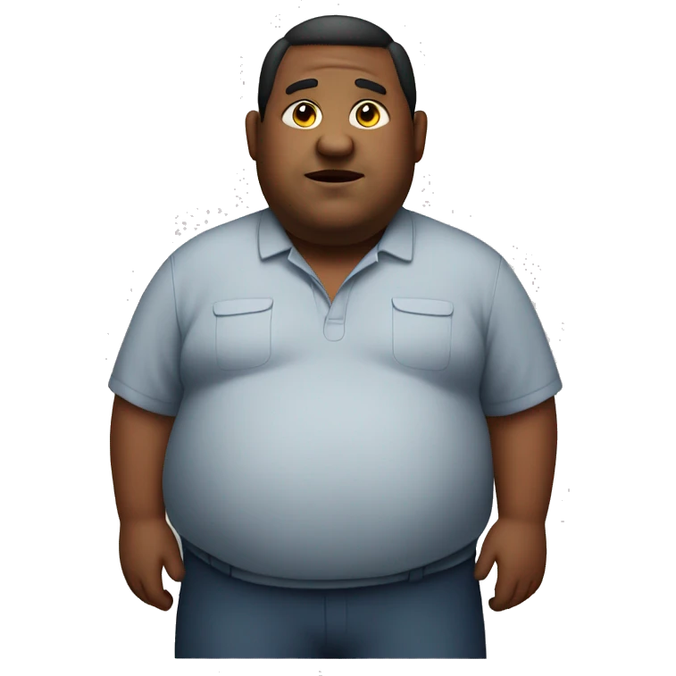 Fat person emoji