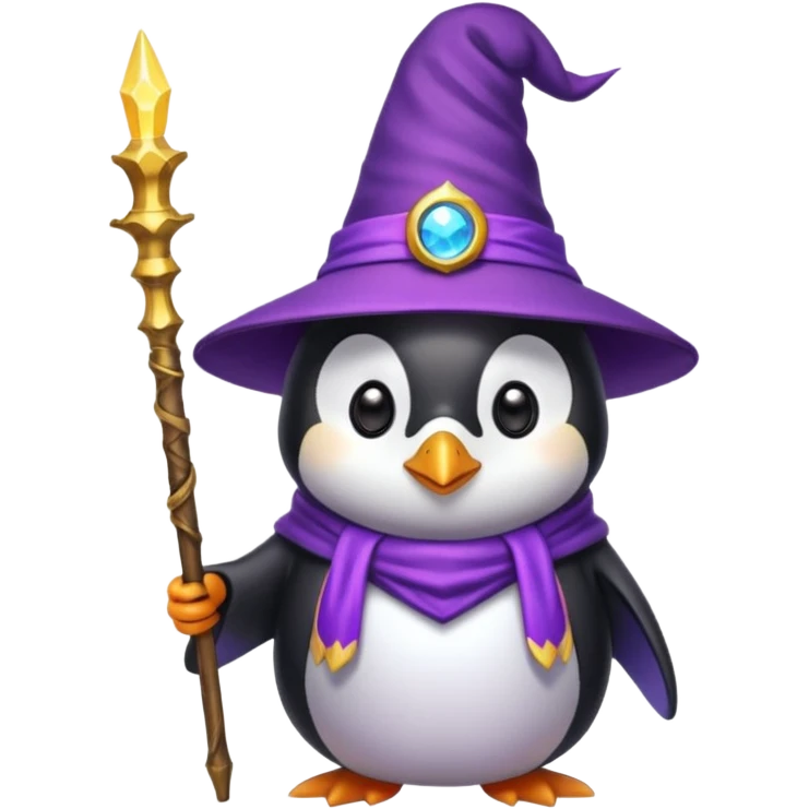 Penguin Wizard emoji