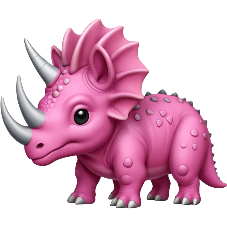 Triceratops pink emoji