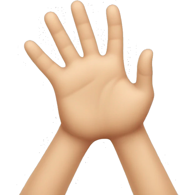 blob spreading both hands forward emoji