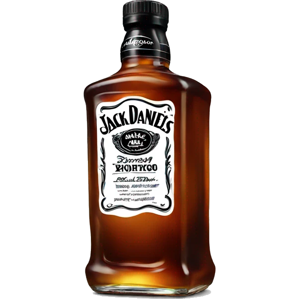 Bottle of jack daniels emoji